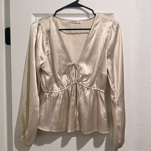 Abercrombie Medium Long Sleeve silk shirt